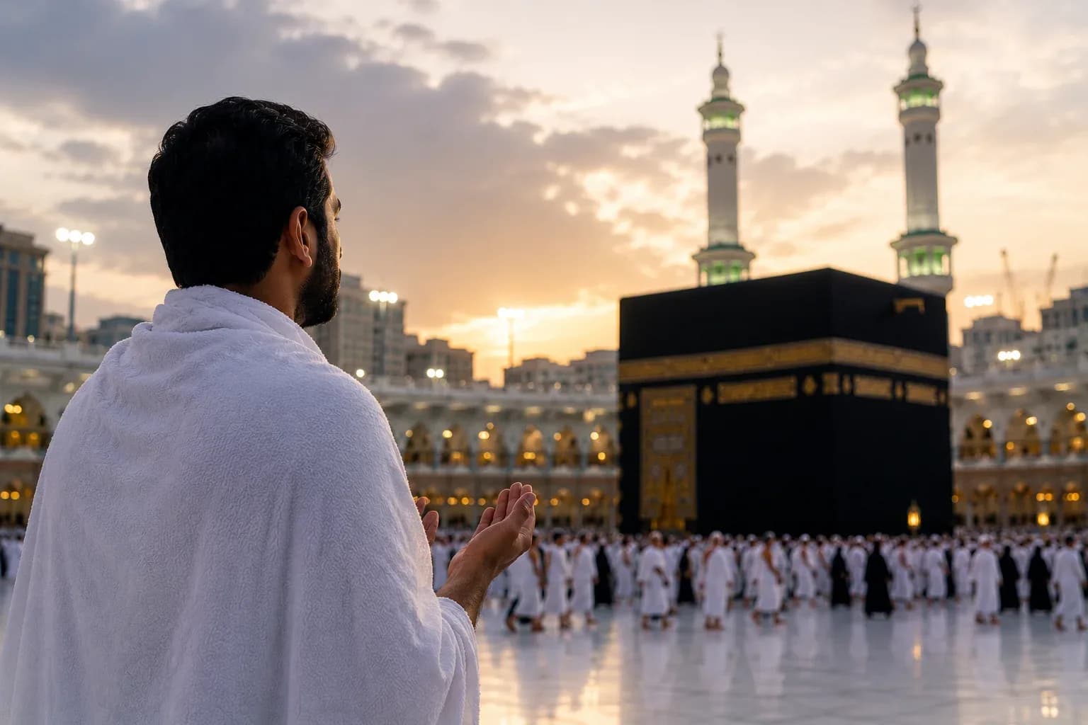 First-time pilgrim seeing the Kaaba — beginner's guide to Hajj 2027 from India
