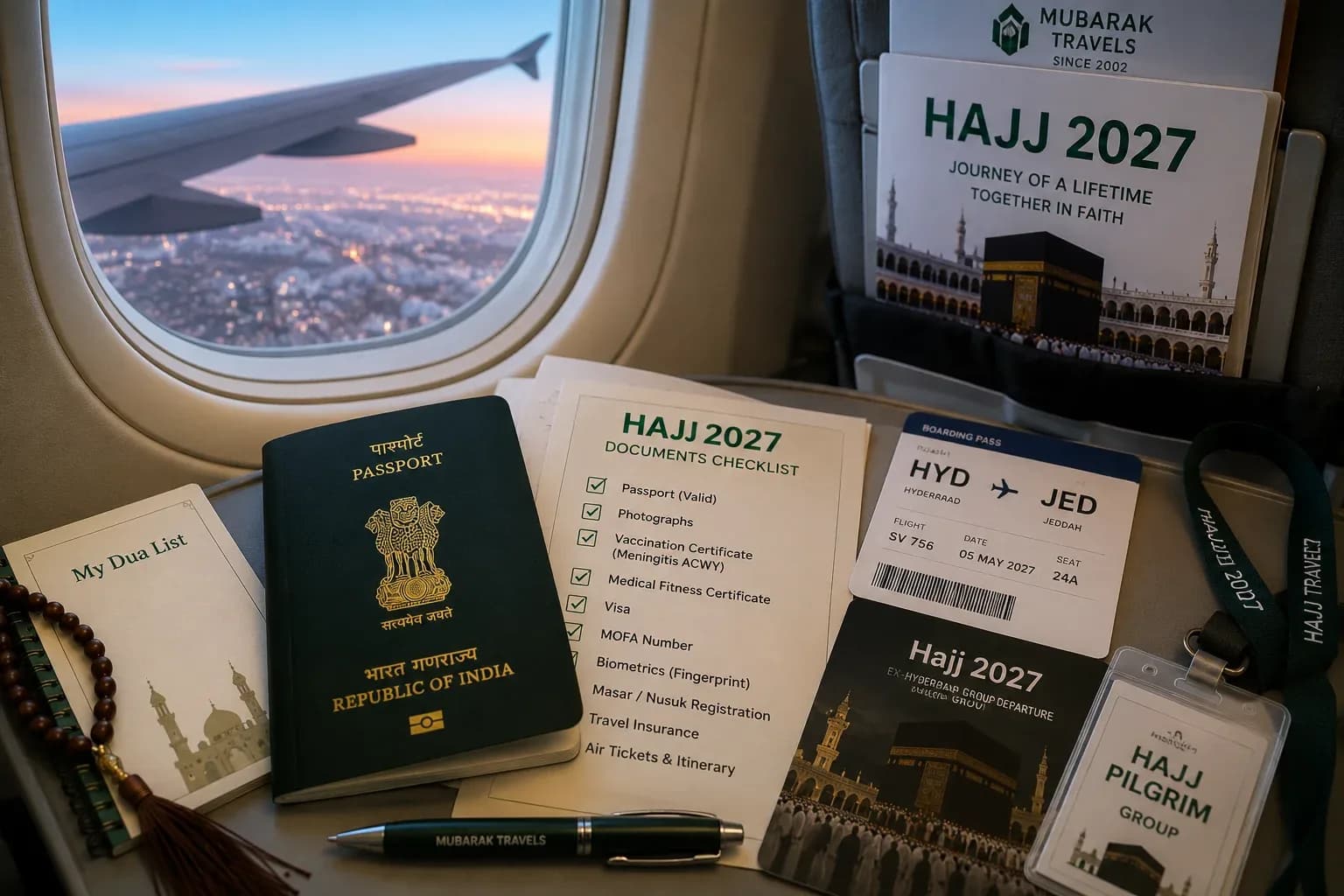Indian passport and travel documents — Hajj 2027 visa and documentation checklist